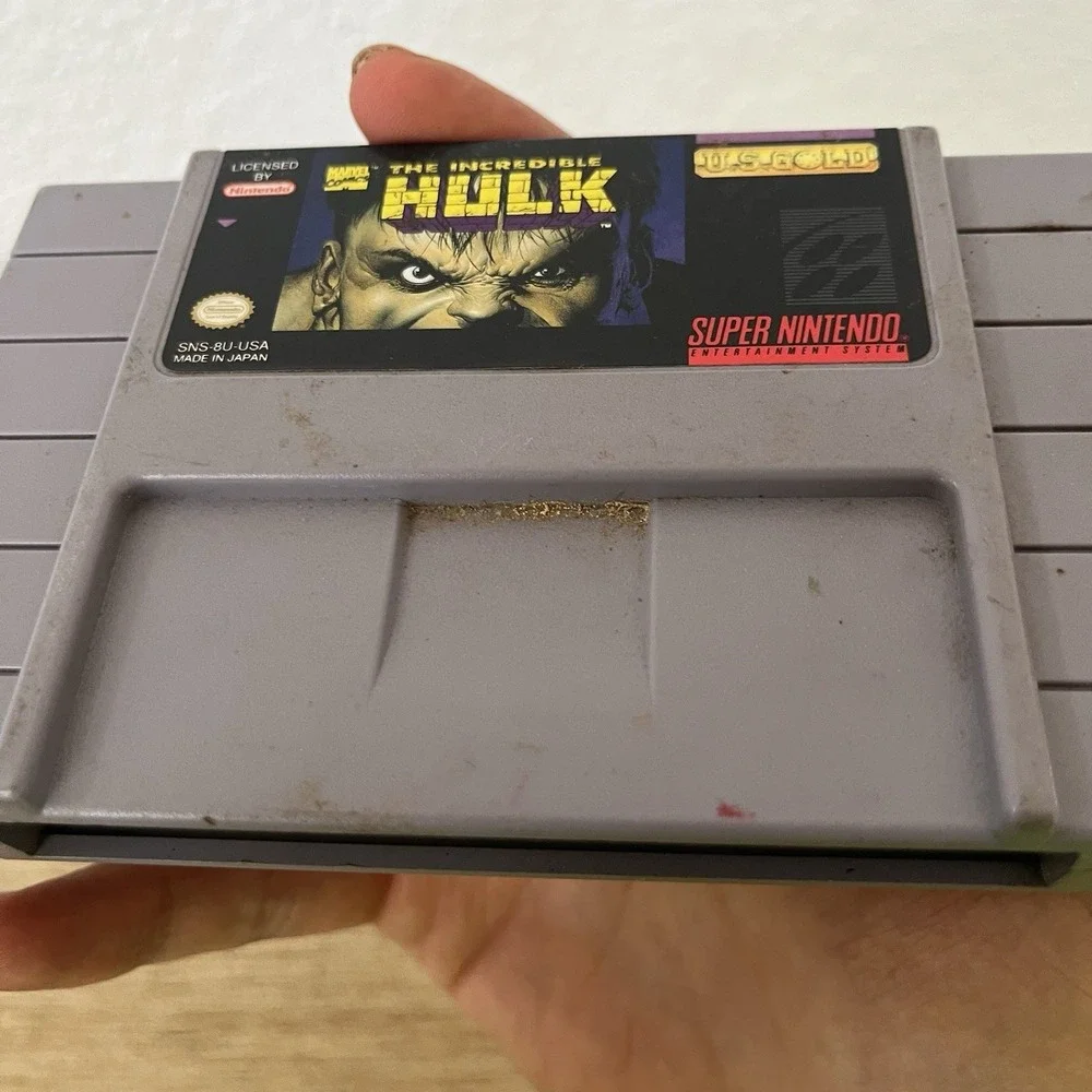 The Incredible Hulk Super Nintendo SNES Cartridge Only Working Tested!